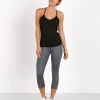 alo Tops>Link Up Bra Tank Black