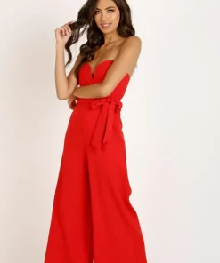 ASTR the Label Dresses>Zion Jumpsuit Fire Red