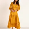 Auguste the Label Tops>Frida Blouse Ocher
