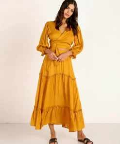 Auguste the Label Tops>Frida Blouse Ocher