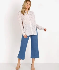 Auguste the Label Tops>Jasmine Tie Shirt Cream