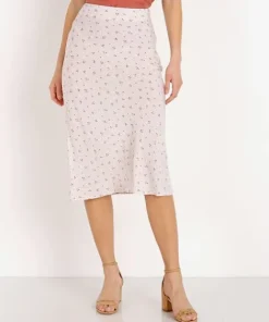 Auguste the Label Skirts>Jasmine Bias Slip Midi Skirt Cream