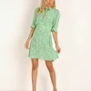 Auguste the Label Dresses>Maeve Mimi Mini Dress Vibrant Green