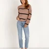 BB Dakota Knits>Autrey Fuzzy Chenille Sweater Camel