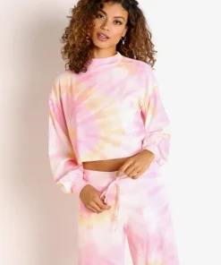 Beach Riot Sleep Shirts | Tops>Ava Sweater Sunrise Tie Dye