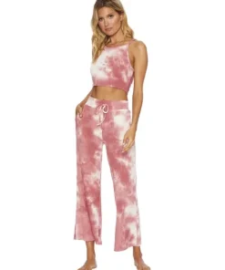 Beach Riot Tops>Caylee Tank Orchid Smoke Tie Dye