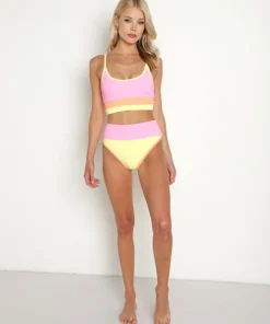 Beach Riot Bikinis>Eva Bikini Top Fruity Colorblock