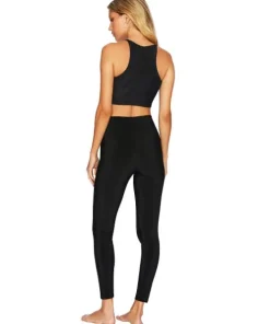 Beach Riot Bottoms>Glitter Ayla Legging Black Glitter
