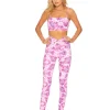 Beach Riot Sports Bras>Hannah Sports Top Pink/Purple Tie Dye