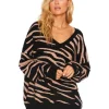 Beach Riot Knits>Joie Sweater Warm Taupe Zebra