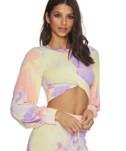 Beach Riot Tops>Marley Crop Top Tie Dye