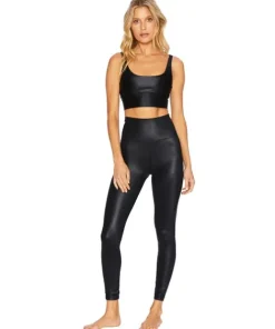 Beach Riot Bottoms>Piper Legging Glossy Black