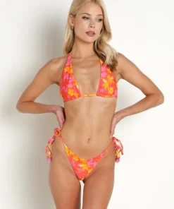 Beach Riot Bikinis>Raquel Bikini Top Hula Hibiscus