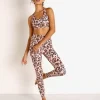 Beach Riot Sports Bras>Rocky Sports Bra Top Watercolor Leopard
