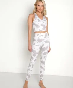 Beach Riot Sports Bras>Ruby Sports Bra Top Taupe Cow