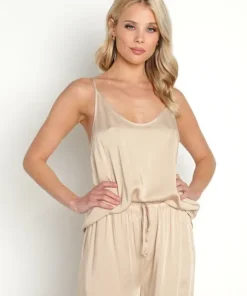 Bella Dahl Sleep Shirts>Ecovera Camisole PJ Top Soft Nude