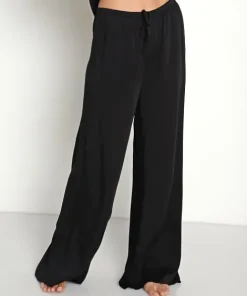 Bella Dahl Pants>Ecovera Wide Leg PJ Pant Black
