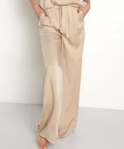 Bella Dahl Pants>Ecovera Wide Leg PJ Pant Soft Nude