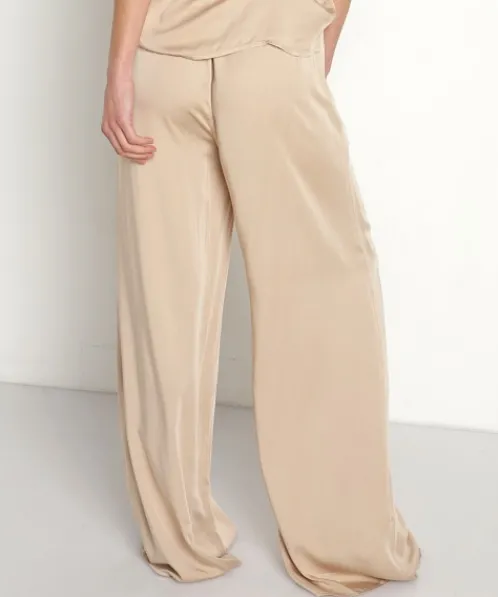 Bella Dahl Pants>Ecovera Wide Leg PJ Pant Soft Nude