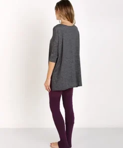 Beyond Yoga Tops>High Low Tee Heather Gray