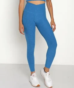 Beyond Yoga Bottoms>Leisure High Waisted Legging Gulf Stream