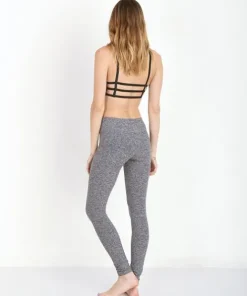 Beyond Yoga Bottoms>Long Essential Spacedye Legging Black White