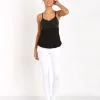 Beyond Yoga Tops>Low Back Cami Black