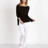 Beyond Yoga Tops>On and Off Ribbed Boxy Tunic Black