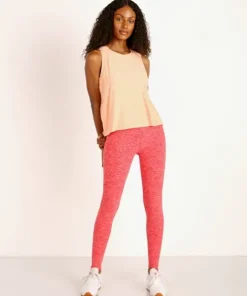 Beyond Yoga Bottoms>Spacedye High Waisted Midi Legging Raspberry Peach