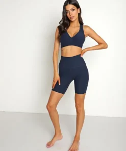Beyond Yoga Sports Bras>Spacedye Lift Your Spirits Bra Nocturnal Navy