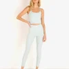 Beyond Yoga Bottoms>Spacedye Midi High Waisted Legging Aqua Mist