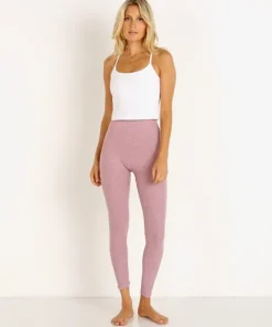 Beyond Yoga Sports Bras>Spacedye Slim Racerback Cropped Tank Cloud White