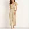 Blue Life Pants>Carley High Waisted Culotte Dream Garden Sand