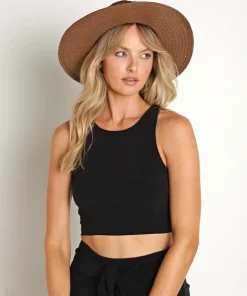 Brixton Accessories>Seaside Sun Hat Brown