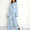 Callahan Knits | Pants>Nora Cable Knit Pant Sky