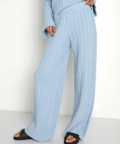 Callahan Knits | Pants>Nora Cable Knit Pant Sky
