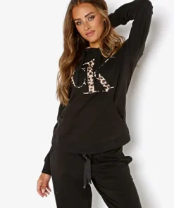 Calvin Klein Sleep Shirts | Knits>Ck One Glisten Sweatshirt Black