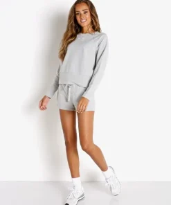 Calvin Klein Sleep Shirts | Knits>Eco Lounge Long Sleeve Sweatshirt Grey Heather