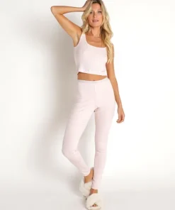Calvin Klein Sleep Shirts>Pure Ribbed Tank Barley Pink