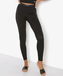 Calvin Klein Pants>Pure Ribbed Legging Black