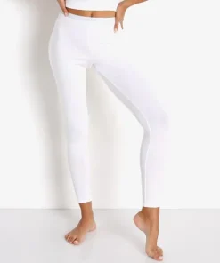 Calvin Klein Pants>Pure Ribbed Legging Classic White