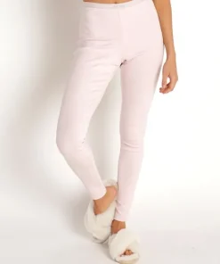 Calvin Klein Pants>Pure Ribbed Legging Barley Pink
