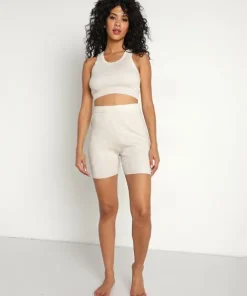 Calvin Klein Knits>Sweater Lounge Sleep Short Oatmeal Heather