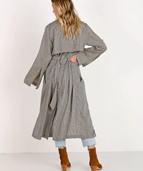 Capulet Jackets>Danna Trench Coat Baby Gingham