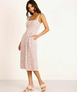 Capulet Dresses>Sunny Midi Dress Dotted Micro Floral