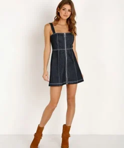 Capulet Dresses>Tami Mini Dress Dark Indigo