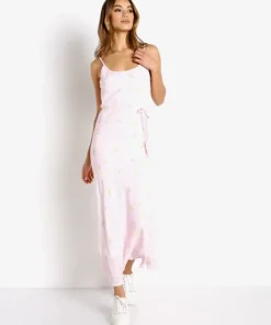 Charlie Holiday Dresses>Daisy Midi Dress Summer Rose Pink