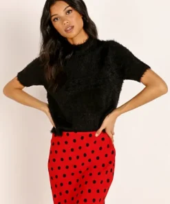 Cleobella Knits | Tops>Ali Fuzzy Sweater Black