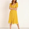 Cleobella Dresses>Amarilis Midi Dress Marigold