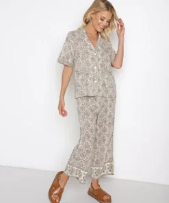 Cleobella Pants>Ares Pant Set Mystic Block Print
